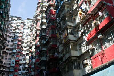 kirk pedersen urban asia photographs    Apartment Buildings, Hong Kong   2008